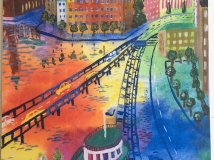 Gamla Slussen - Skärbräda 29,5x19,5 cm