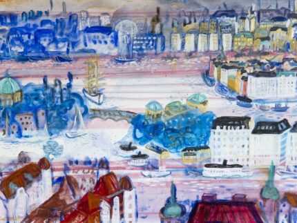 Ett rosaskimrande Stockholm