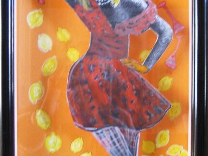 Citronflicka - Cut out figures in box frame