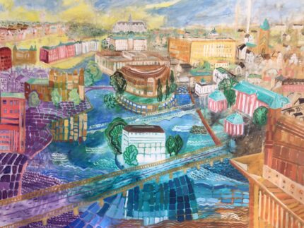 Stockholm Nordens Venedig - Paintings - Citiscapes